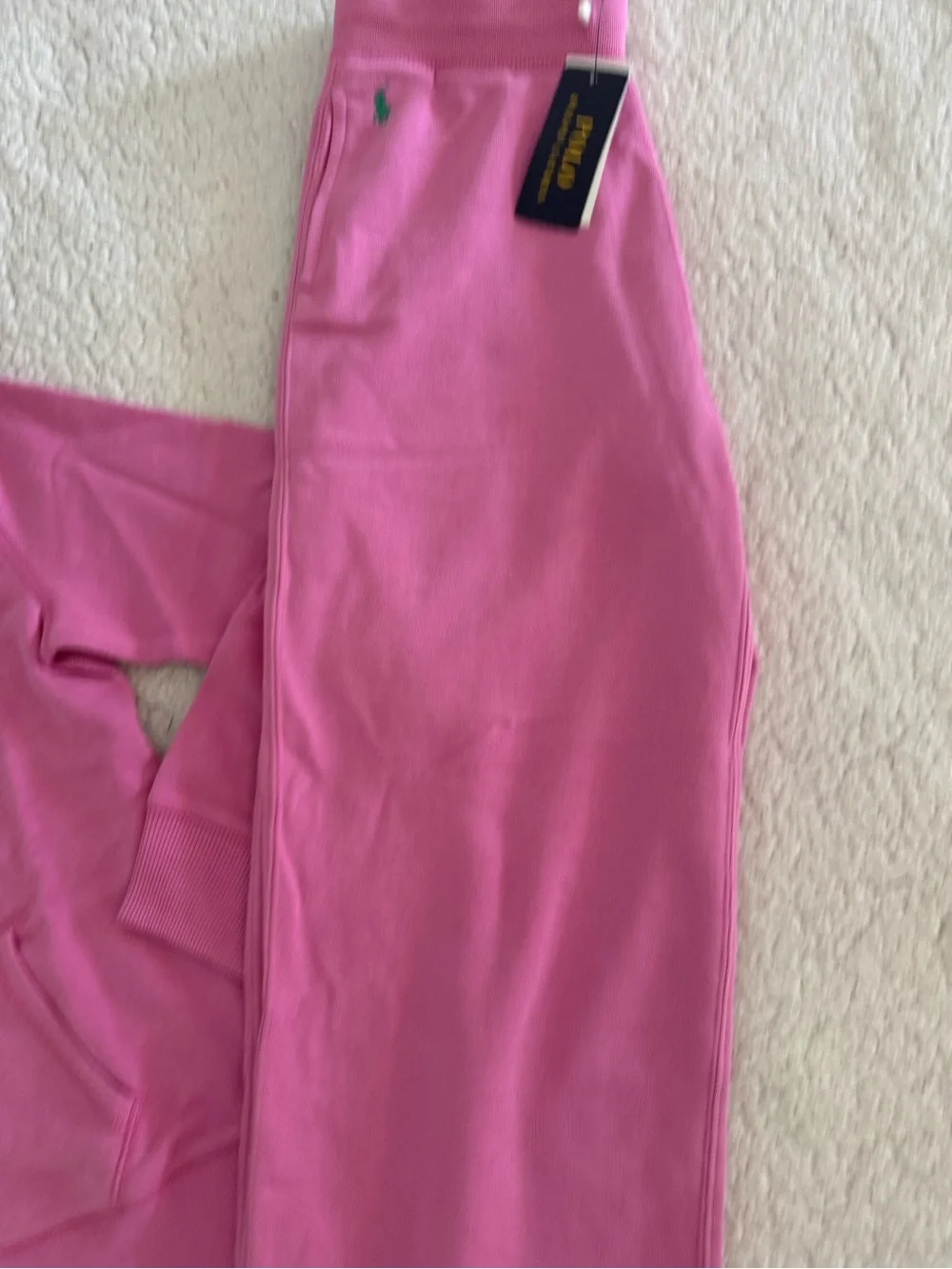 New polo Ralph Lauren Pink Girls Hoodie & Joggers Set Sz L 14-16, XL 18-20